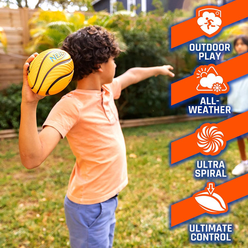 Nerf Kids Foam Football - Spiral Grip Mini FĂștbol De Espuma