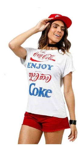 Camiseta Coca-cola Básica Manga Curta Estampada 343202135