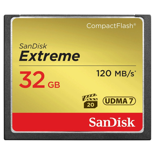 Memoria Compactflash 32gb Sandisk Extreme 800x 120mb/s