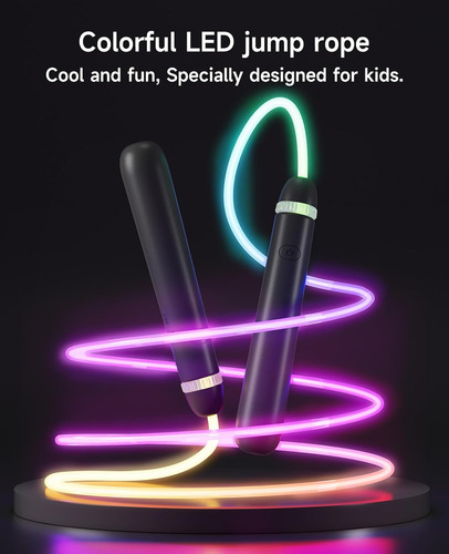 Led Light Up Jump Rope For Kids And Adult, Adjustable Glowin