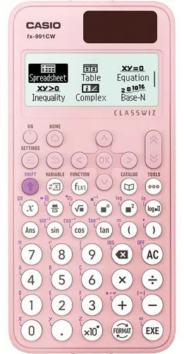 Calculadora Científica Casio ClassWiz FX-991CW Rosa con 540 Funciones