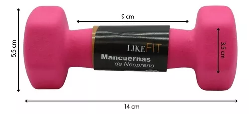 Mancuernas 1kg par - Kinedeportes