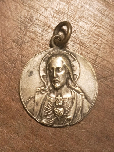 Antigua Medalla Sagrado Corazón, Colegio Sacre Coeur 1929.