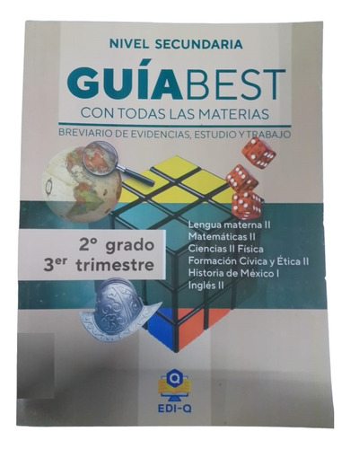 Guia Best 2do Secundaria 3er Trimestre, De Maria Teresa Palestino Morales. Editorial Seemargs, Tapa Blanda, Edición 1a. Edición En Español, 2021