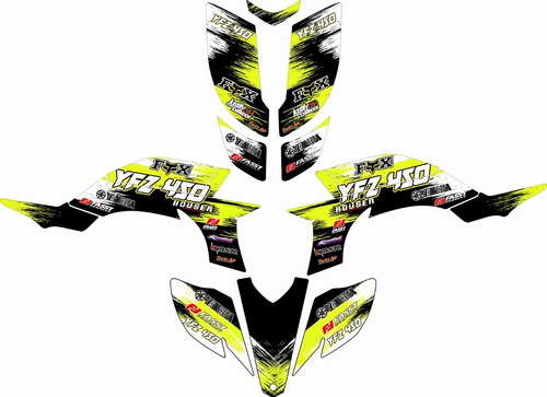 Personalizacion Yamaha Raptor Yfz 450 Sticker Calcas