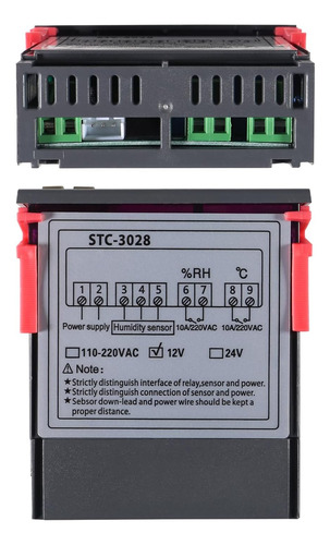 Controlador De Temperatura Stc-3028 Medidor De Controlador D