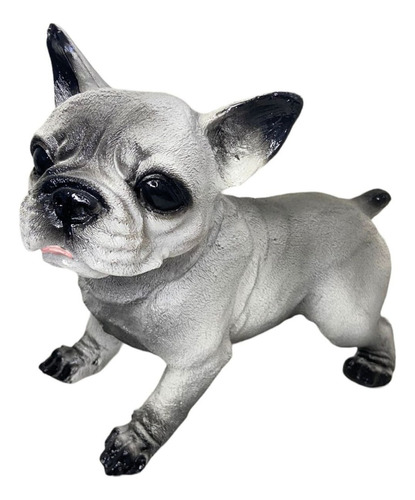 Estátua De Cachorro Bulldog Francês Escultura Dog Resina