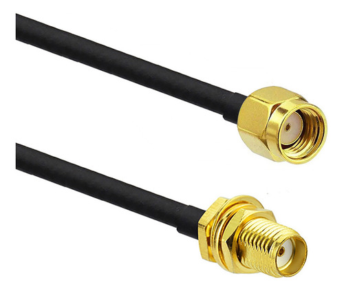 Cabo Coaxial Extensor Rg58 5 Metros Rp-sma Macho X Sma Femea