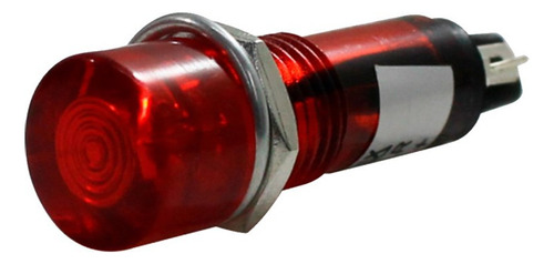 Sinaleiro Redondo 11mm 24vcc/vca Vermelha Tpn-117r Metaltex