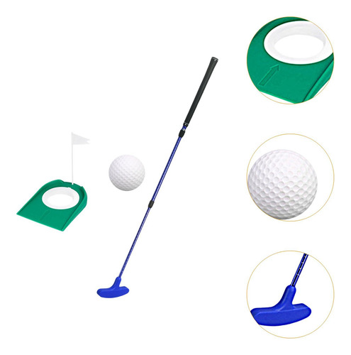 Putter De Golf Con Copa Y Bandera Telescópica Para Azul