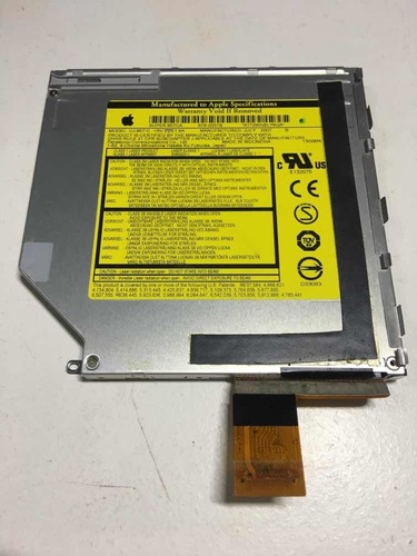 Imagem 1 de 7 de Drive Gravador Cd/dvd Macbook White A1181 Original (defeito)