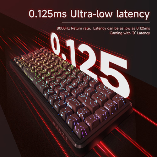 Teclado Mecánico Ak680 Max Rgb 8k Eje Magnético Para Deporte