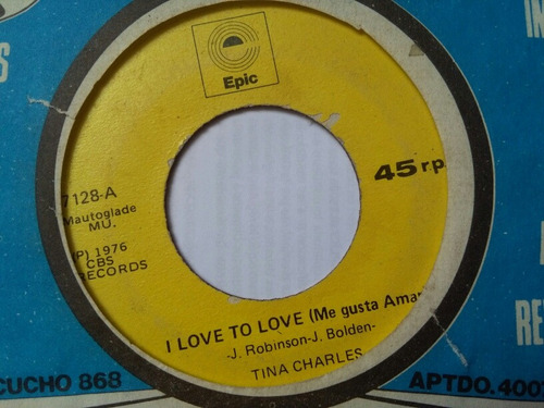 Mundo 45 Tina Charles I Love To Love