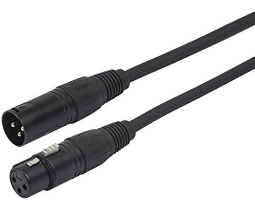 Monoprice - Cable Aes/ebu (4.9 ft), Color Negro