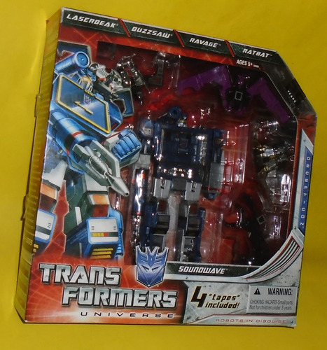 Ccc21 Transformers Sdcc Soundwave Laserbeak Buzzsaw Ravage (Usado)