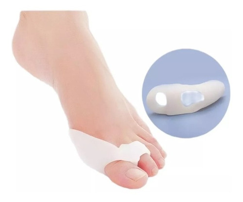 2 Separador Protector Dedos Pie Gel Silicona Zapato Calzado