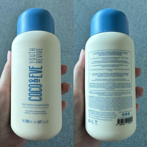 Shampoo E Condicionador Coco & Eve Pro Youth 280 Ml Com Mel