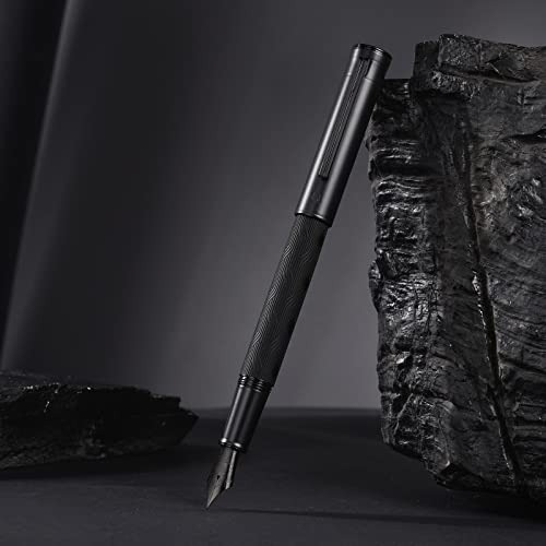 Pluma Fuente Hongdian Black Forest Max, Punta Fina Recu...