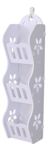 Estante De Almacenamiento Blanco De Múltiples Capas, Sin Per