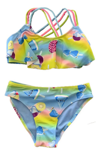 Trajes De Baño Para Niñas, Conjunto De Bikini De 2 Piezas