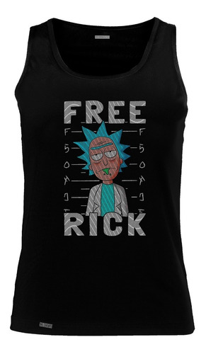 Camiseta Esqueleto Free Rick And Morty Camisilla Hombre Sbo