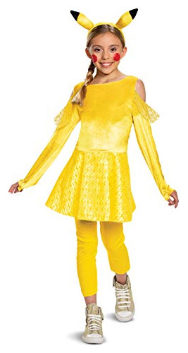 Pokemon Pikachu Traje Niñas Traje De Personaje De Lujo