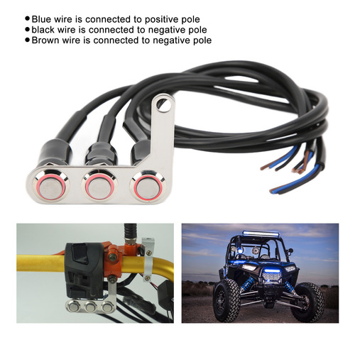 Interruptor De Botón Para Bicicleta Eléctrica, Manillar De M