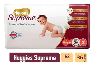 Huggies Supreme Pañales Unisex Etapa 3