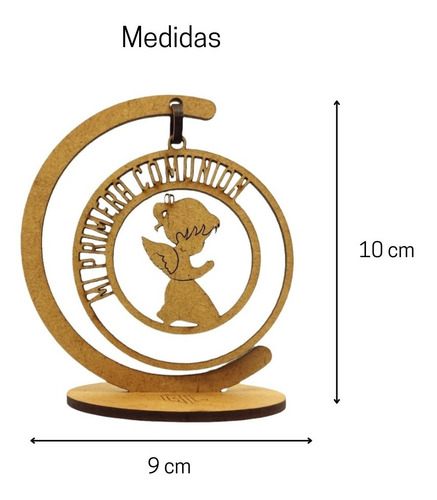 Imagen 2 de 4 de Recuerdo Primera Comunión Mdf 3mm
