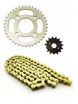 Comprar Kit Corona Piñon Y Cadena Zanella Rx 150 Next Cadena Dorada 
