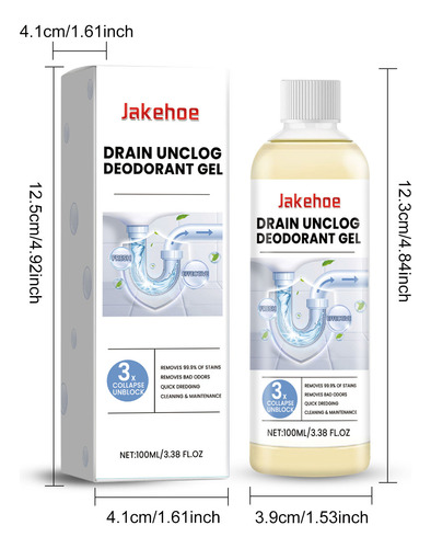 Desodorizador De Tuberías N Sewer Unclogger En Gel Para Limp