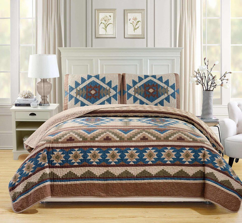 Set De Cobertores Con Diseño De Nativo Americano Tribal Na.
