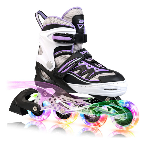 2pm Sports Cytia Purple - Patines En Línea Ajustables Ilum.