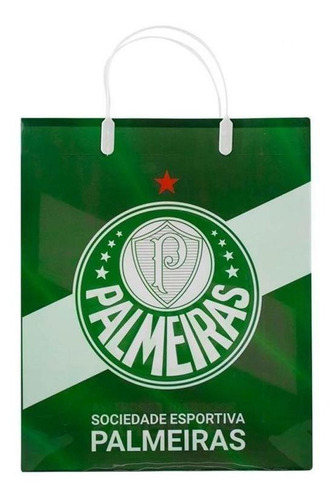 Sacola Para Presentes Palmeiras 33x27cm