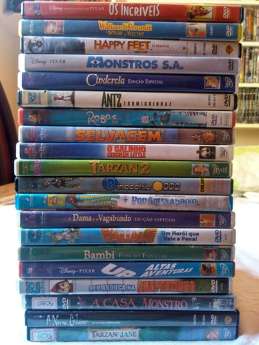 Coleção/lote 20 Filmes Dvds Infantis - Originais (Usado)