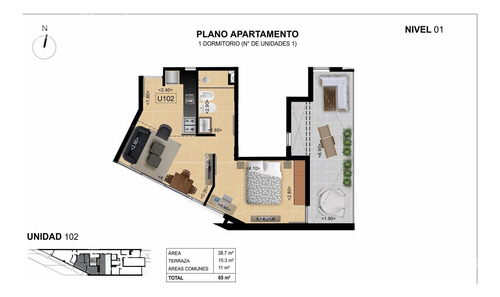 Venta Apartamento 1  Dormitorio Buceo Montevideo