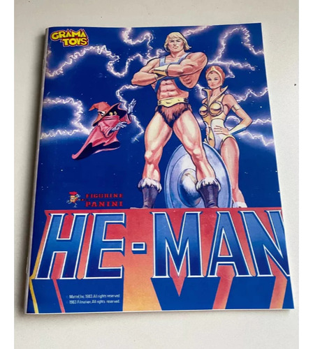 Álbum De Figurinhas He-man Panini 1983 Ofício Reprodução