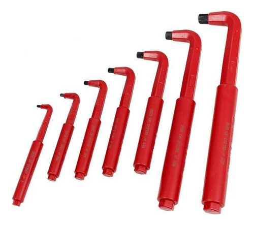 Jogo Chave Allen Isolada 1000v 7 Pcs 3a12mm Tramontina Pro