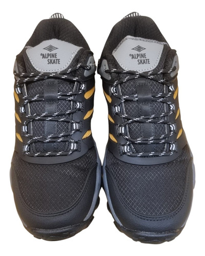 Zapatillas Alpine Skate Bisbee Unisex Negras Con Amarillo