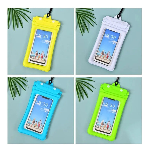 Kit 10 Capas Celular Á Prova D'água Flutuante Não Afunda