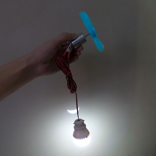Kit De Bricolaje 6-9v Aerogenerador Micro Motor/mini Hoja Az