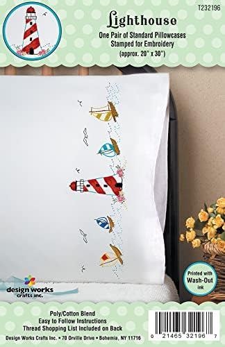 Design Works Crafts Faro Estampado Para Fundas De Almohada B