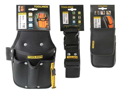 Imagen 1 de 8 de Cinturón Porta Herramientas Celular Toolmen T92 + T95 + T72