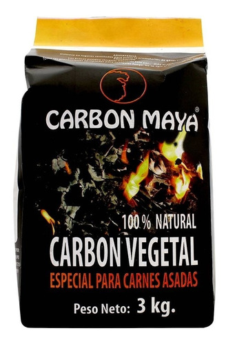 Carbon Maya Vegetal Seleccionado Premium 3kg