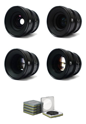 Slr Magic Microprime Cine 4 Lente Kit Con Nd Filter Set (son