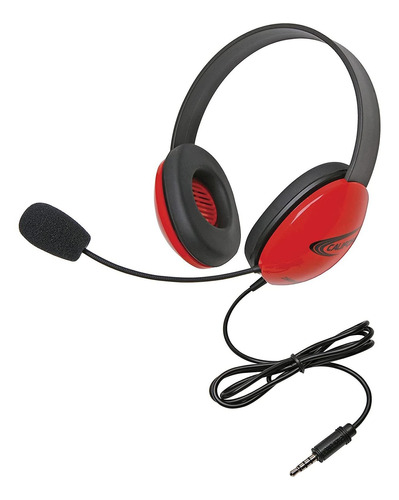 Califone Escuchar Primeros Auriculares Estereo  Rojo  2800-