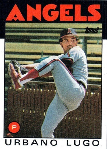 Mlb Urbano Lugo / Angelinos De California - Topps 1986 