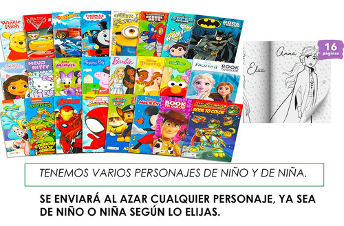 Libro P Niño / Niña Colorear + Caja 48 Colores Madera Escola