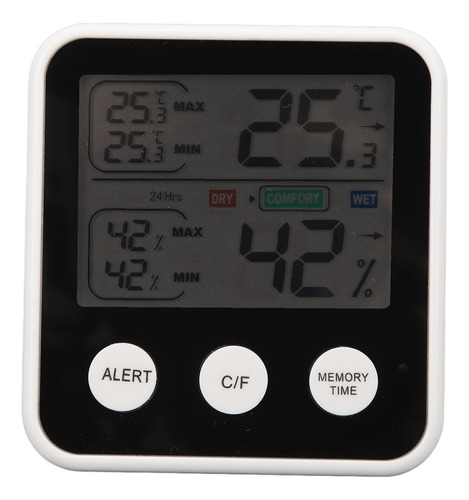 Termómetro Digital De Temperatura Y Humedad Con Pantalla Lcd