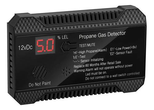 Detector De Propano, Sensor De Gas Natural De 12 V, Alarma D